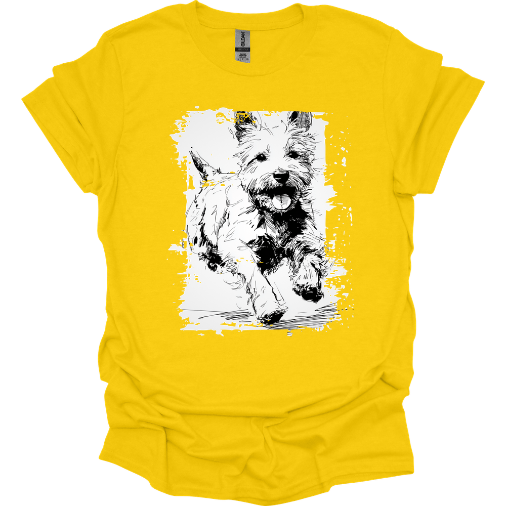 West Hightland White Terrier - Running Dog T-Shirt - Daisy