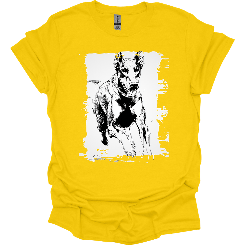 Doberman - Running Dog T-Shirt - Daisy