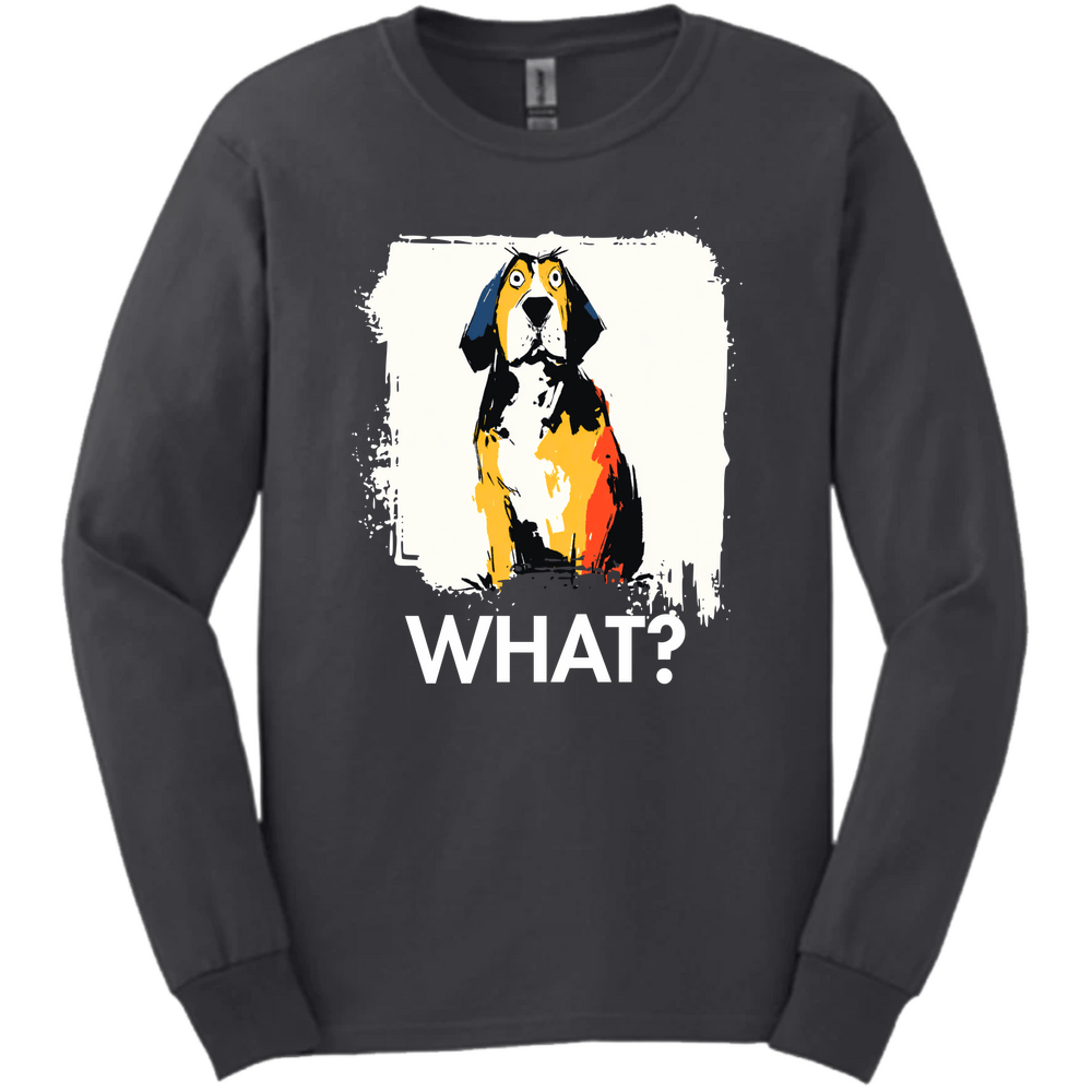 Bracco Italiano - What Dog Long Sleeve Tee - Dark Heather