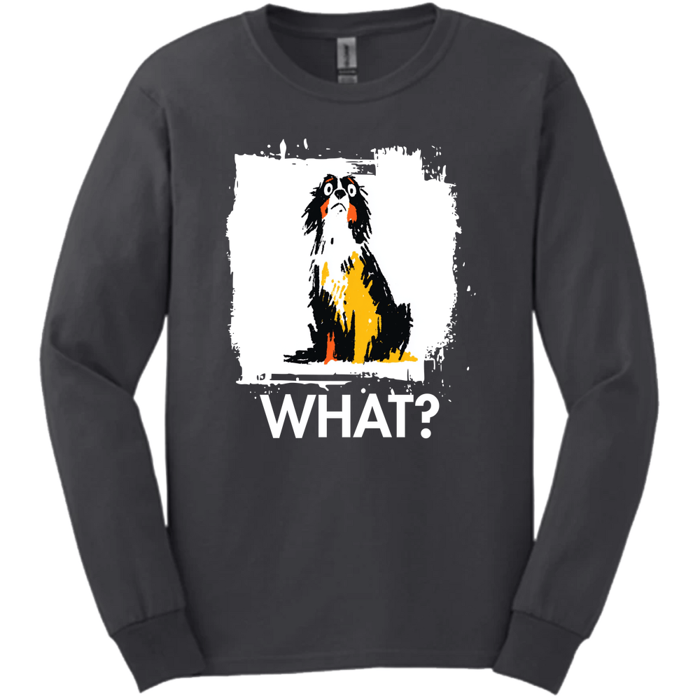 English Springer Spaniel - What Dog Long Sleeve Tee - Dark Heather