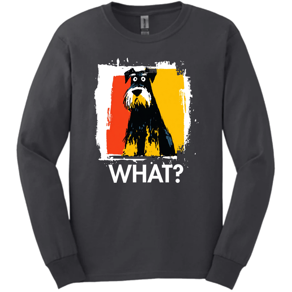 Giant Schnauzer - What Dog Long Sleeve Tee - Dark Heather