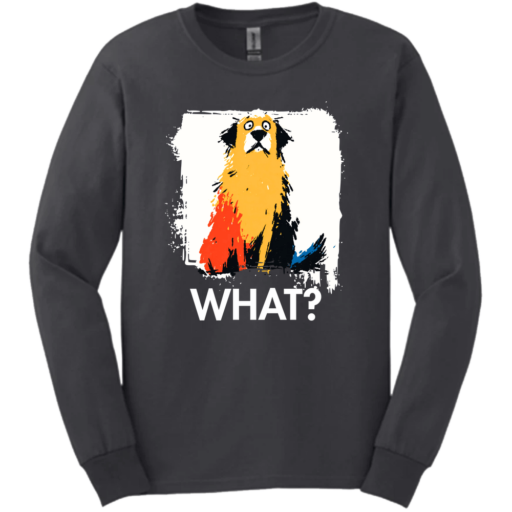 Golden Retriever - What Dog Long Sleeve Tee - Dark Heather