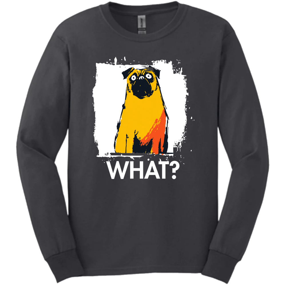 Mastiff - What Dog Long Sleeve Tee - Dark Heather