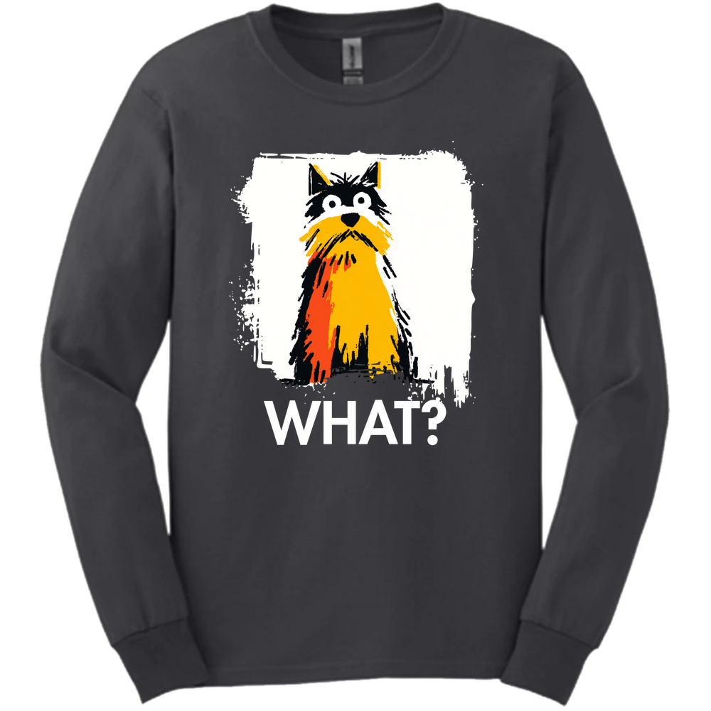 Yorkshire Terrier - What Dog Long Sleeve Tee - Dark Heather