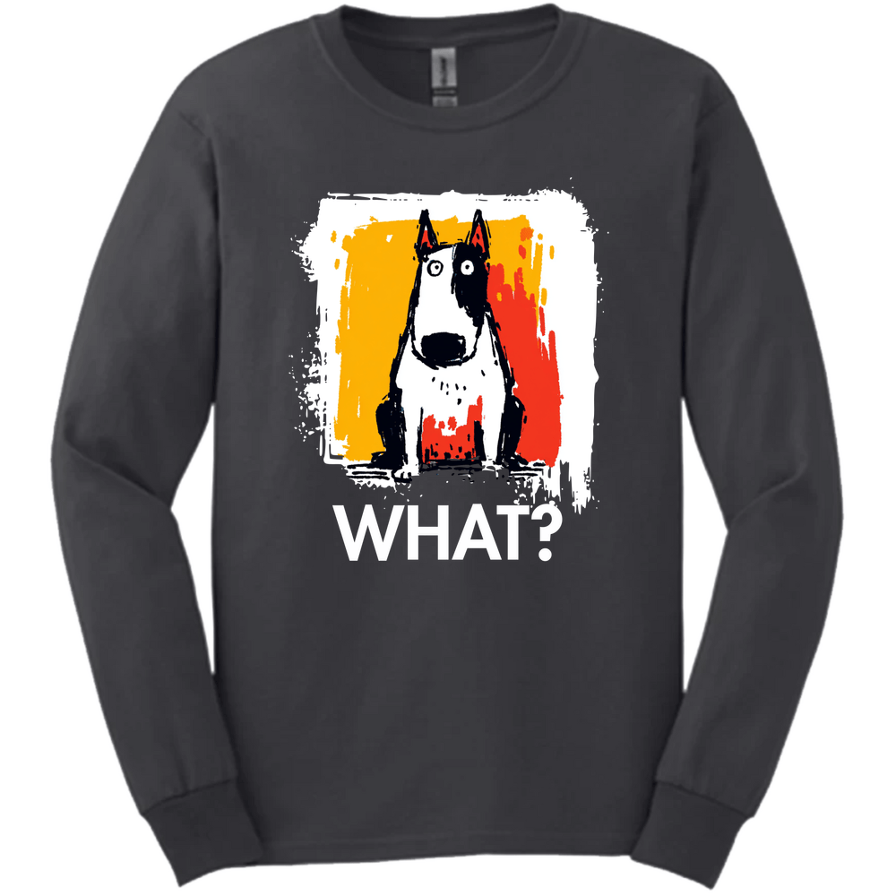 Bull Terrier - What Dog Long Sleeve Tee - Dark Heather