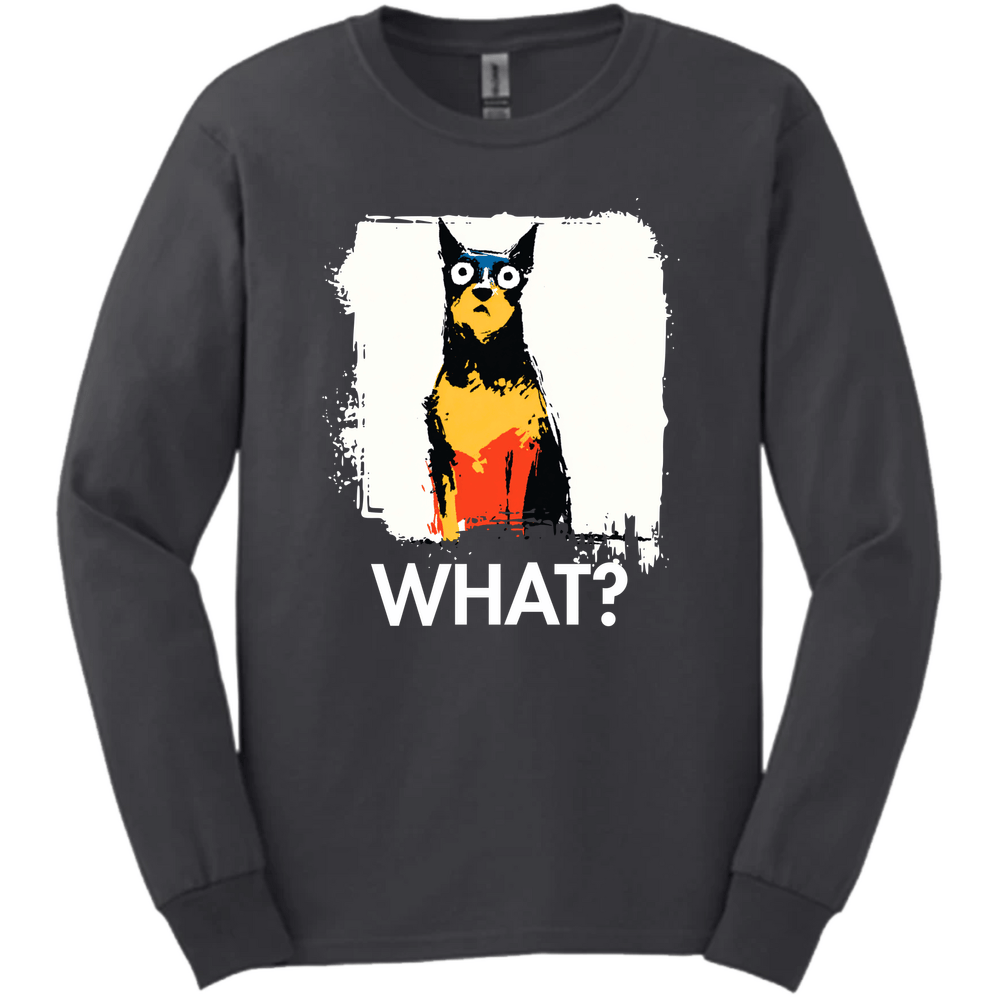 Miniature Pinscher - What Dog Long Sleeve Tee - Dark Heather
