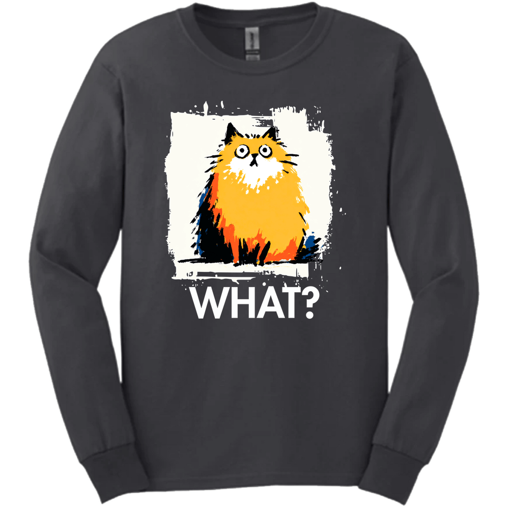 Pomeranian - What Dog Long Sleeve Tee - Dark Heather