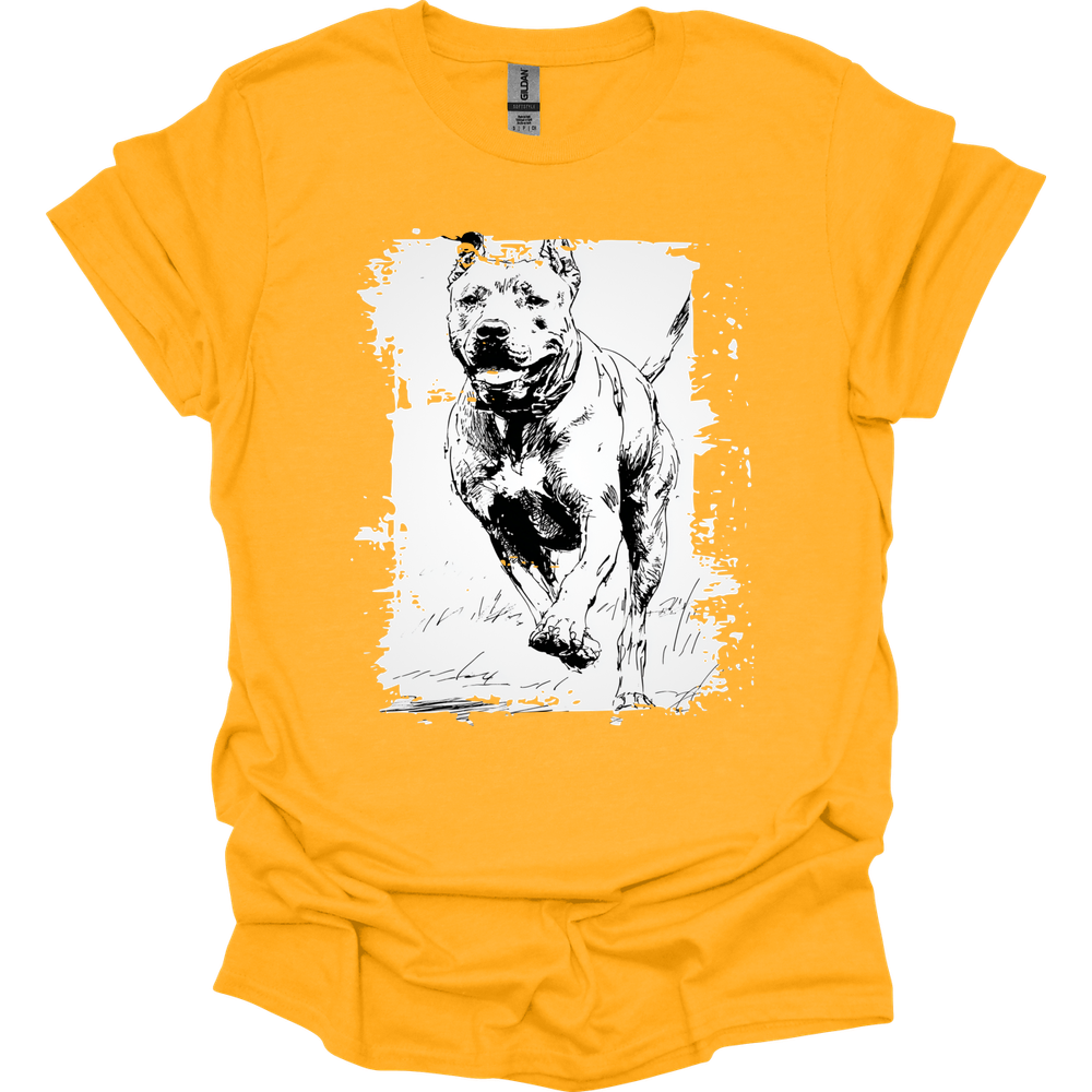 Cane Corso - Running Dog T-Shirt - Gold