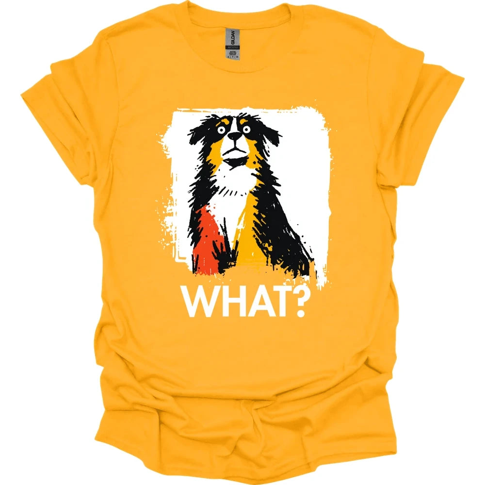 Bernese Mountain Dog - What Dog T-Shirt - Gold