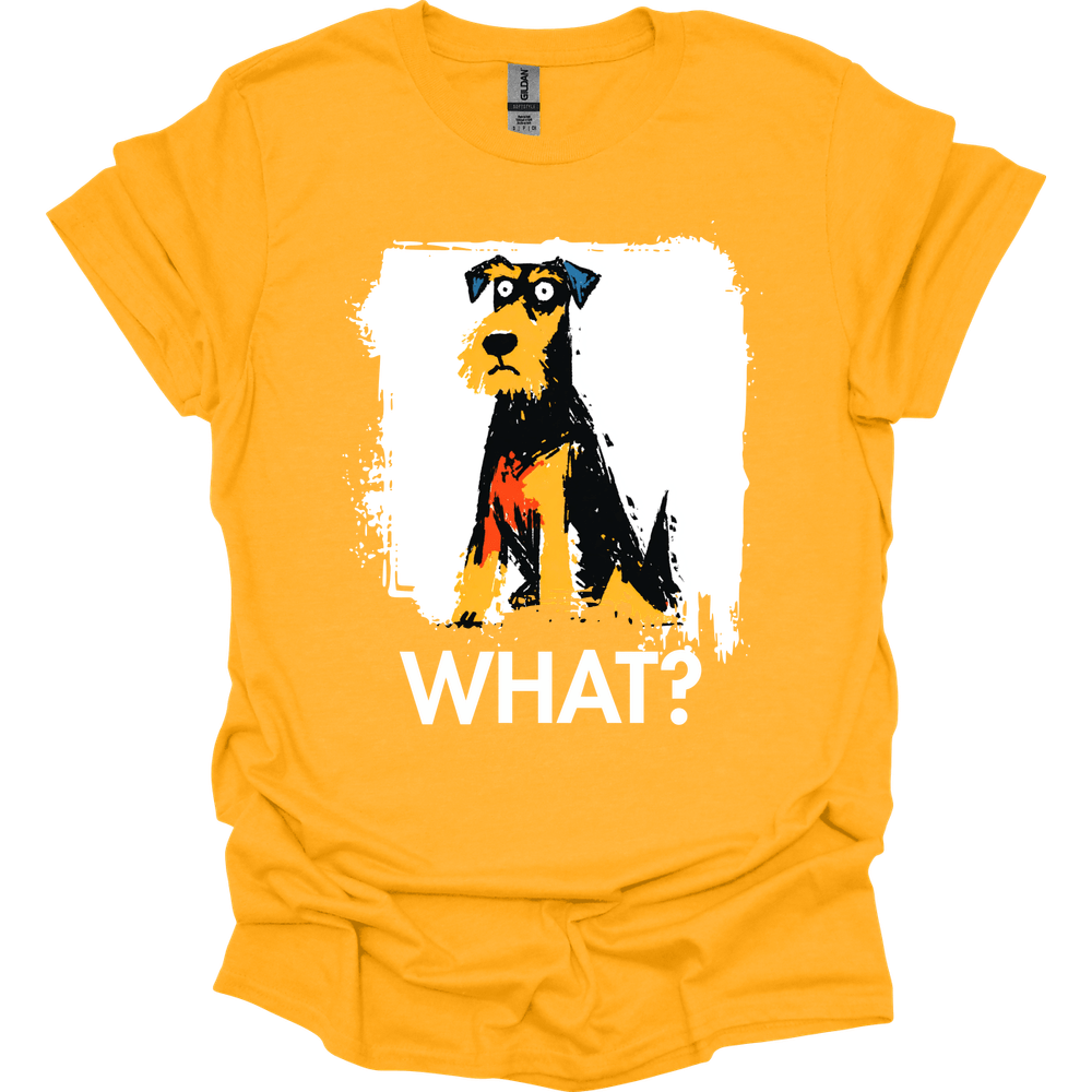 Airedale - What Dog T-Shirt - Gold