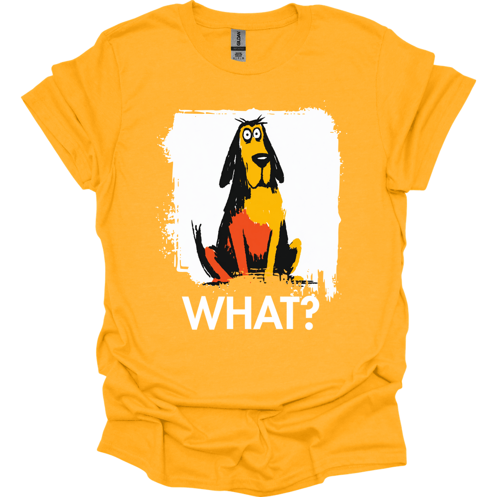 Bloodhound - What Dog T-Shirt - Gold