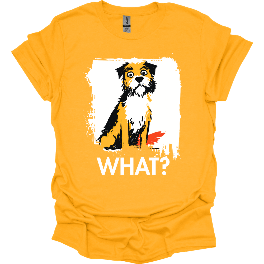 Border Terrier - What Dog T-Shirt - Gold