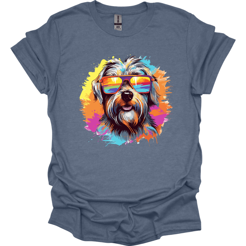 Glen of Imaal Terrier - Top Dog T-Shirt - Heather Indigo