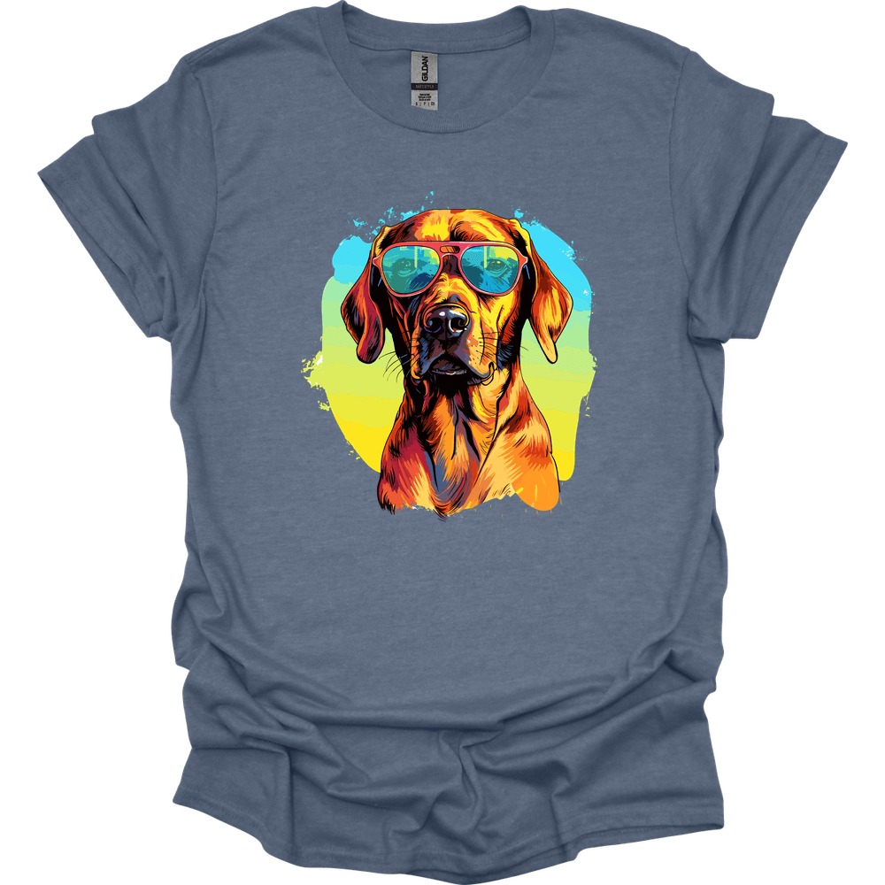 Rhodesian Ridgeback - Top Dog T-Shirt - Heather Indigo