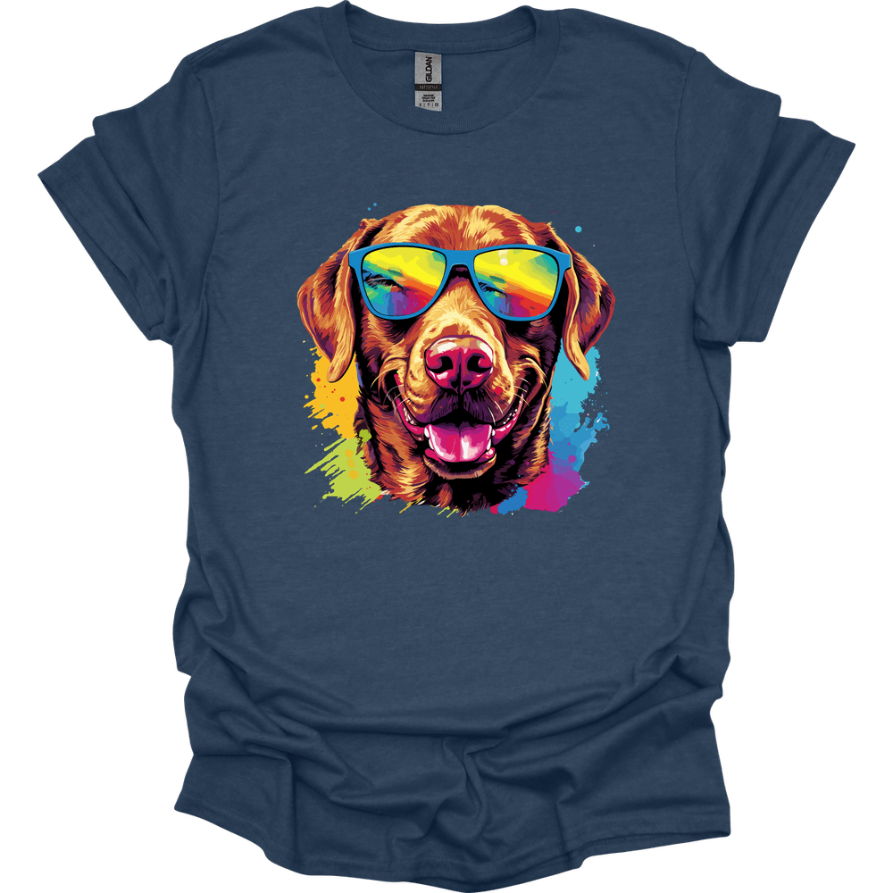 Chesapeake Bay Retriever - Top Dog T-Shirt - Heather Navy