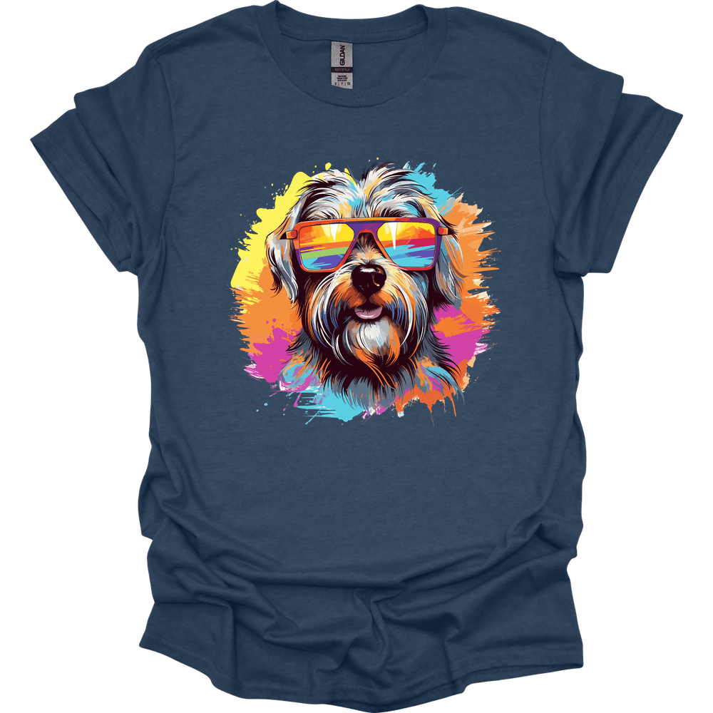 Glen of Imaal Terrier - Top Dog T-Shirt - Heather Navy