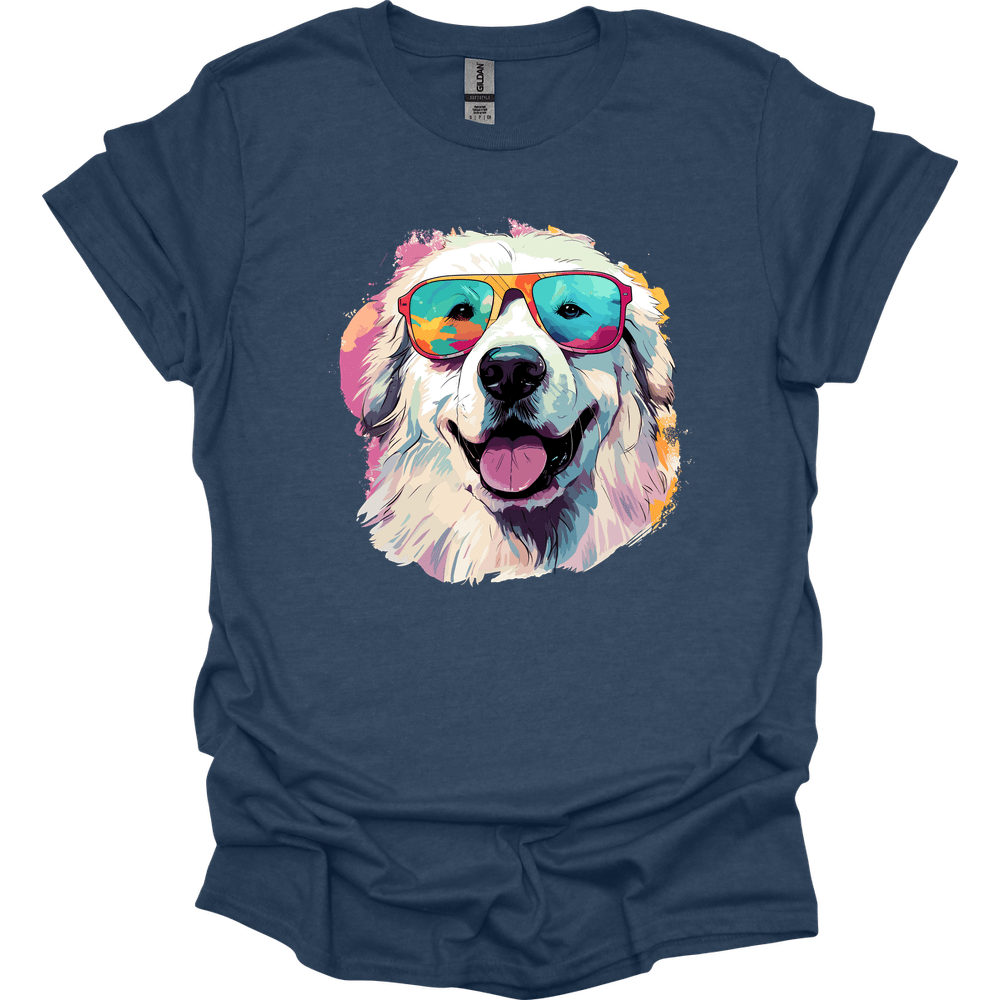 Great Pyrenees - Top Dog T-Shirt - Heather Navy