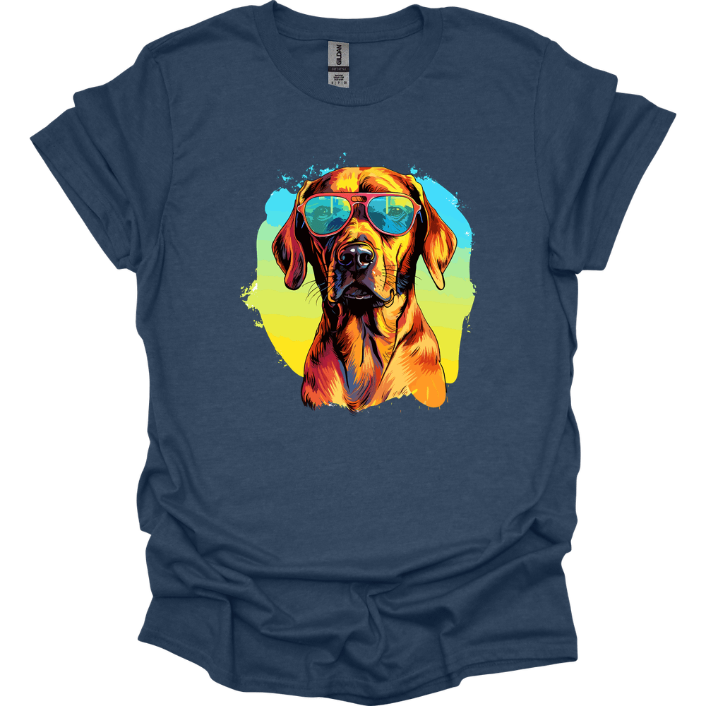 Rhodesian Ridgeback - Top Dog T-Shirt - Heather Navy