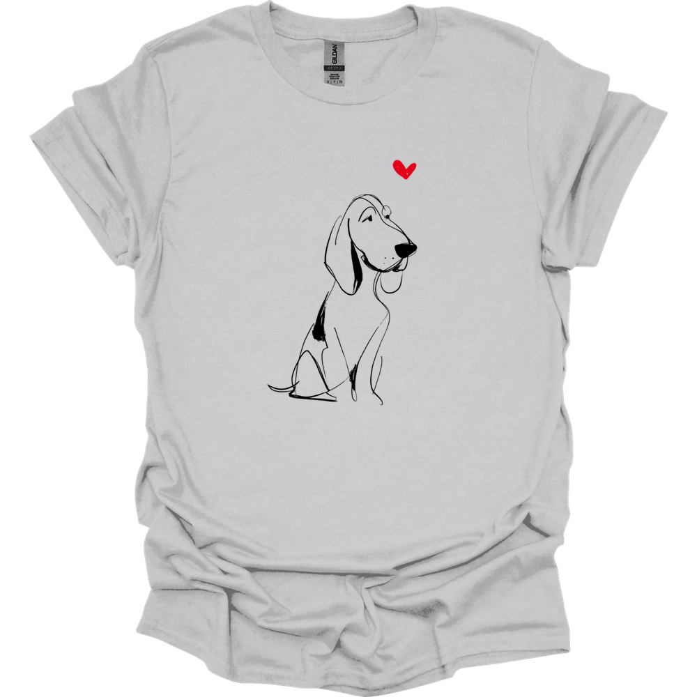 Bracco Italiano - Sketch Dog T-Shirt - Ice Grey