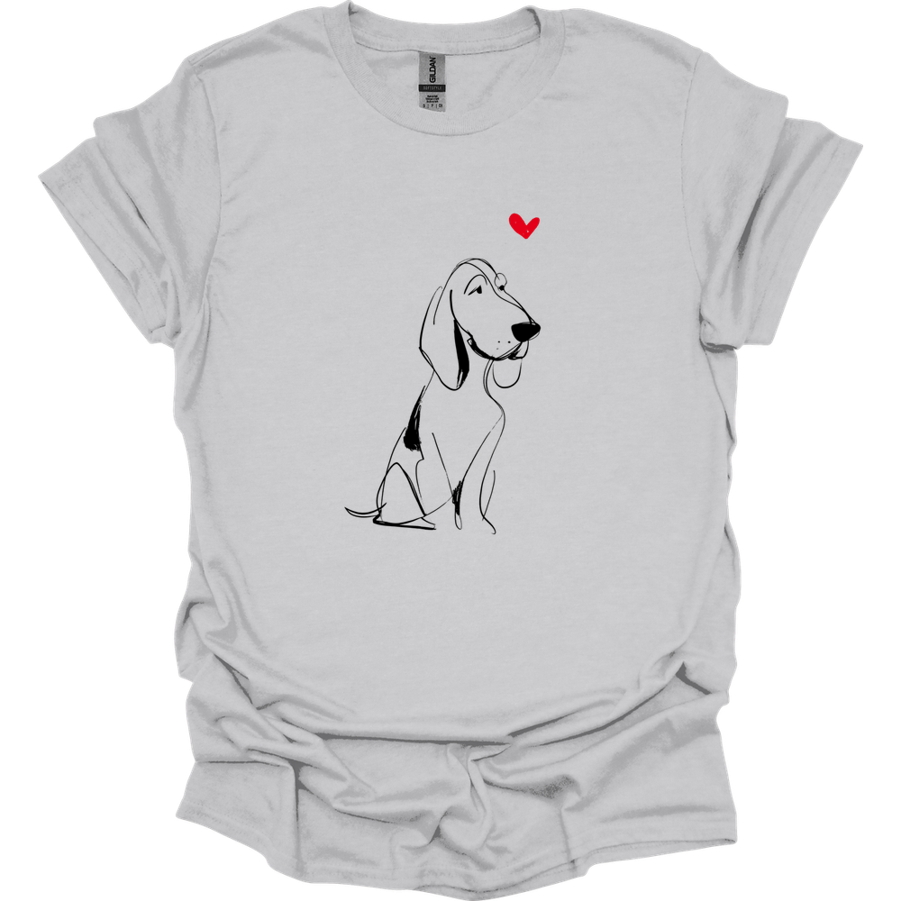 Bracco Italiano - Sketch Dog T-Shirt - Ice Grey