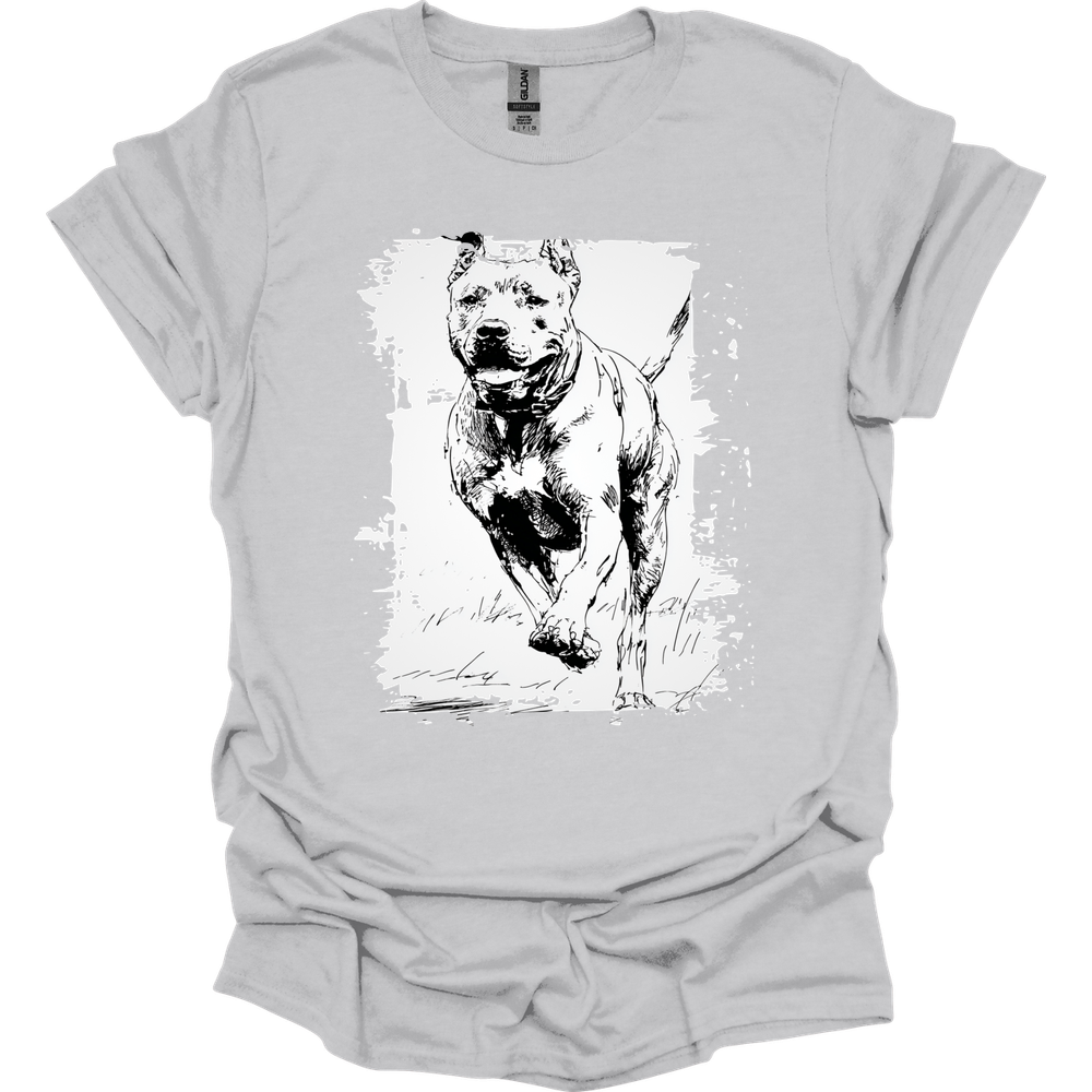 Cane Corso - Running Dog T-Shirt - Ice Grey