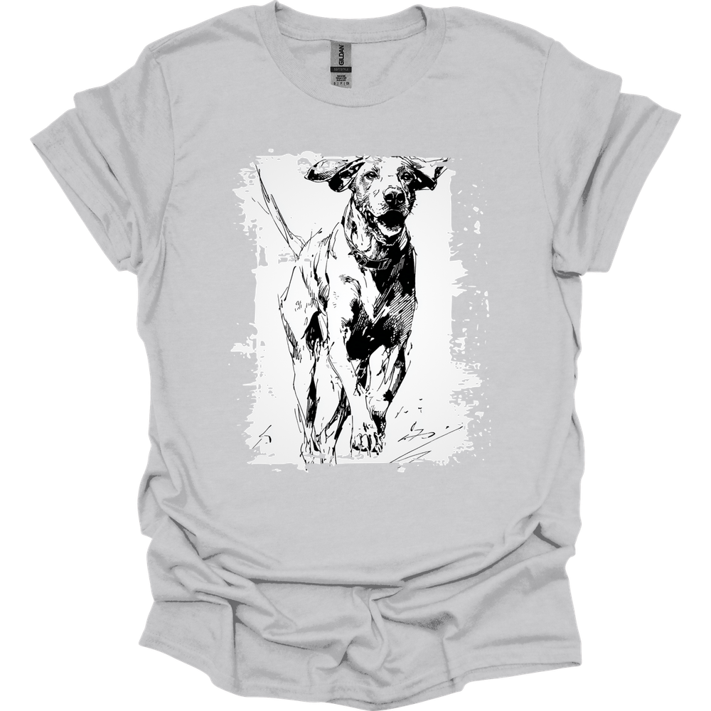 German Shorthaired Pointer - Running Dog T-Shirt - Ice Grey