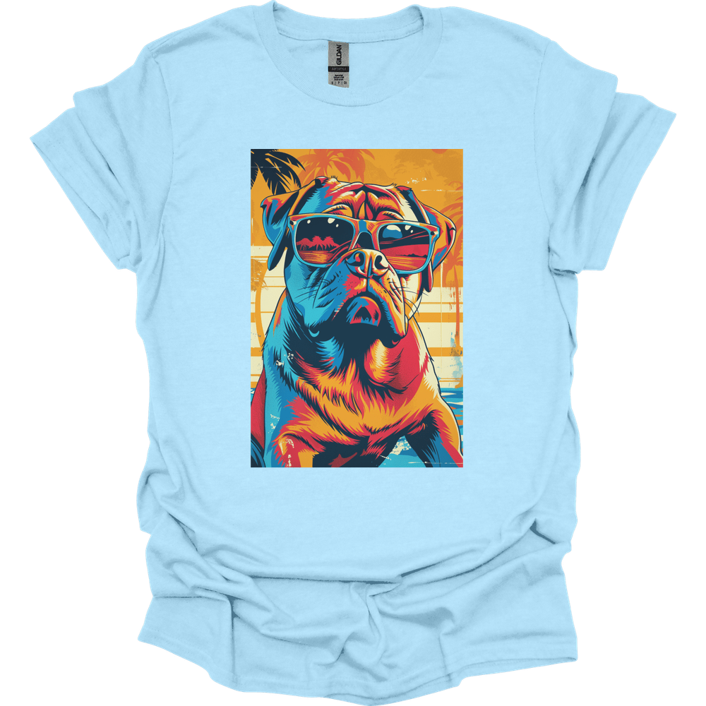 Rottweiler - Summer Dog T-Shirt - Light Blue