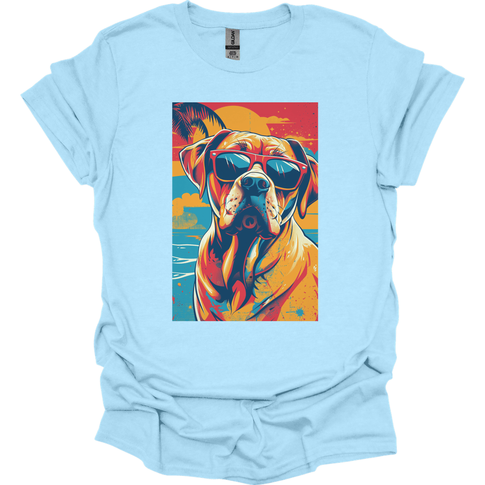 Rhodesian Ridgeback - Summer Dog T-Shirt - Light Blue