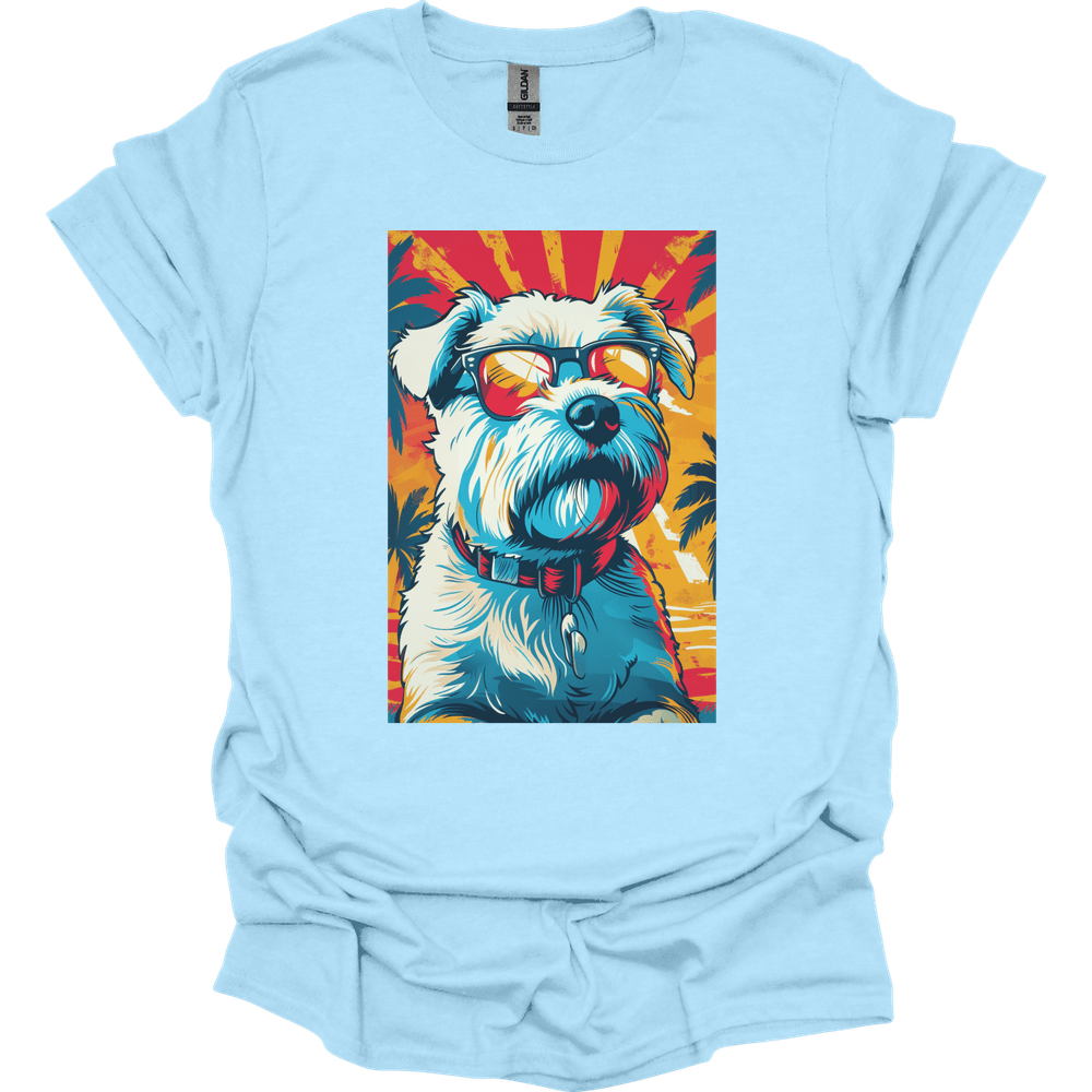 West Highland White Terrier - Summer Dog T-Shirt - Light Blue