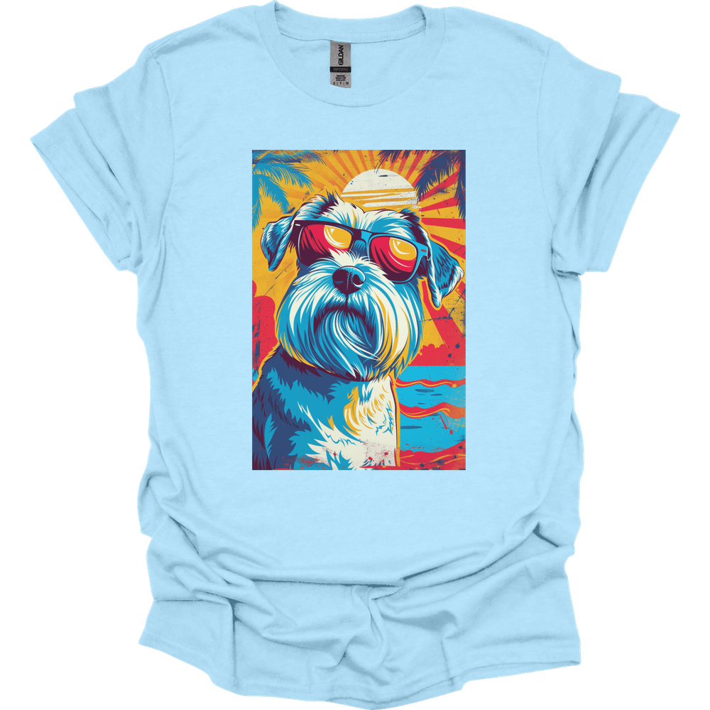 Giant Schnauzer - Summer Dog T-Shirt - Light Blue