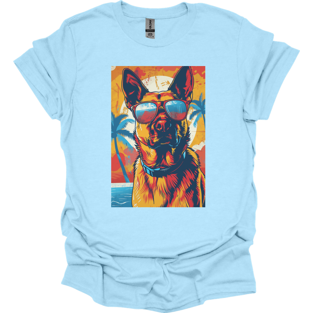 Dutch Shepherd - Summer Dog T-Shirt - Light Blue