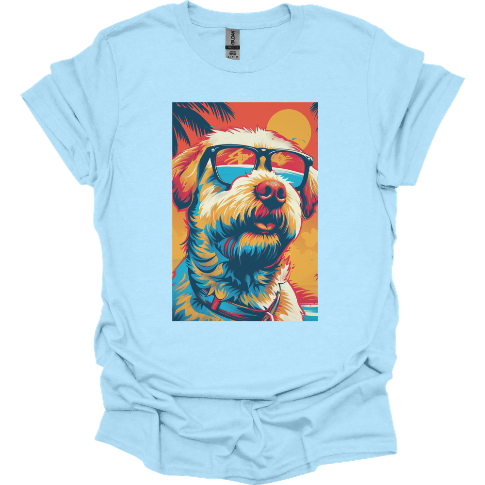 Golden Doodle - Summer Dog T-Shirt - Light Blue