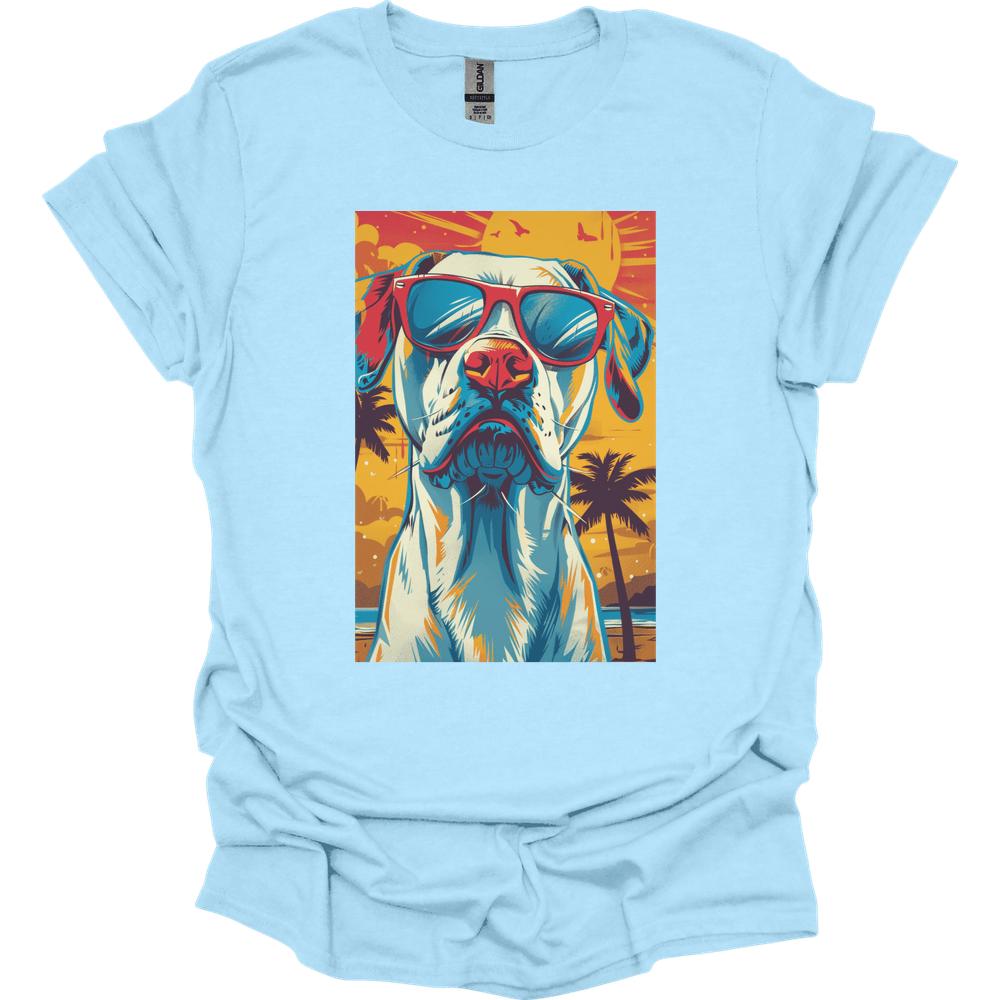 Great Dane - Summer Dog T-Shirt - Light Blue