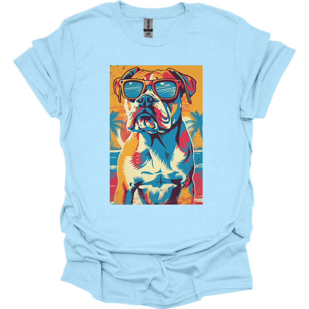 Mastiff - Summer Dog T-Shirt - Light Blue