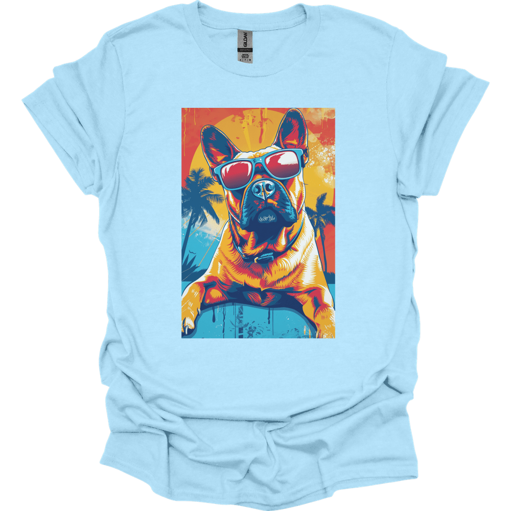 Beligian Malinois - Summer Dog T-Shirt - Light Blue