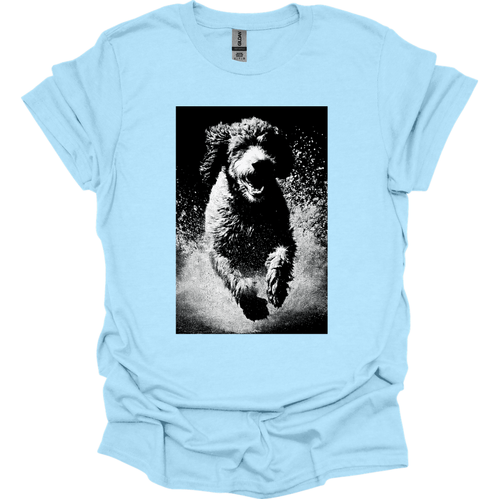 Portuguese Water Dog - Puddle Dog T-Shirt - Light Blue