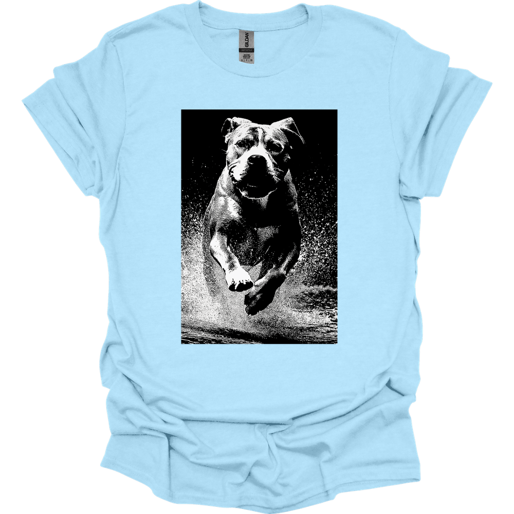 Mastiff - Puddle Dog T-Shirt - Light Blue