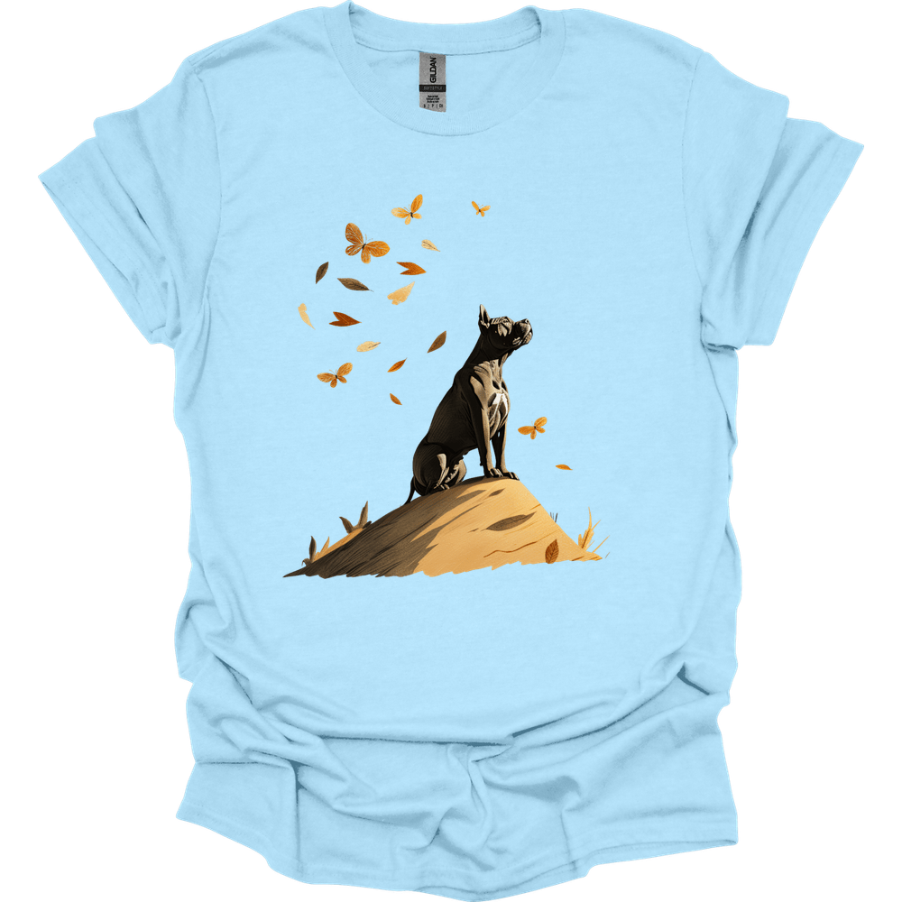 Cane Corso - Fall Dog T-Shirt - Light Blue