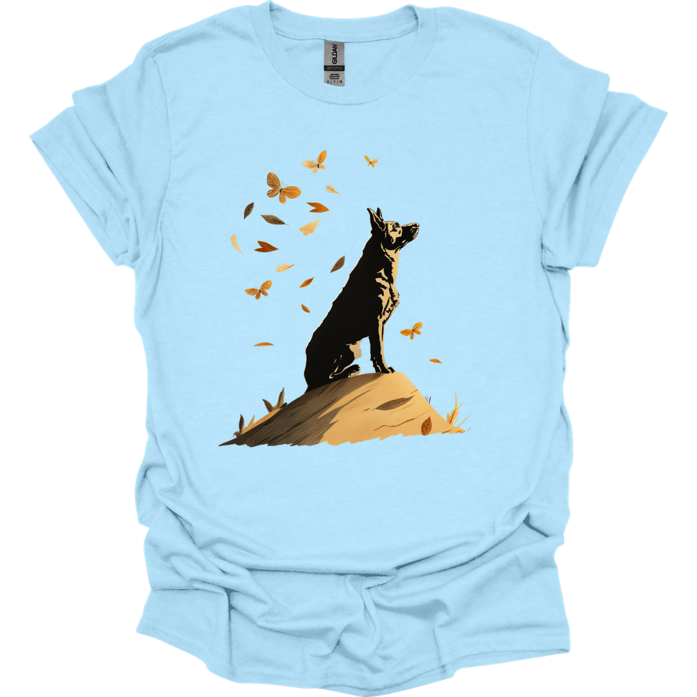 Dutch Shepherd - Fall Dog T-Shirt - Light Blue