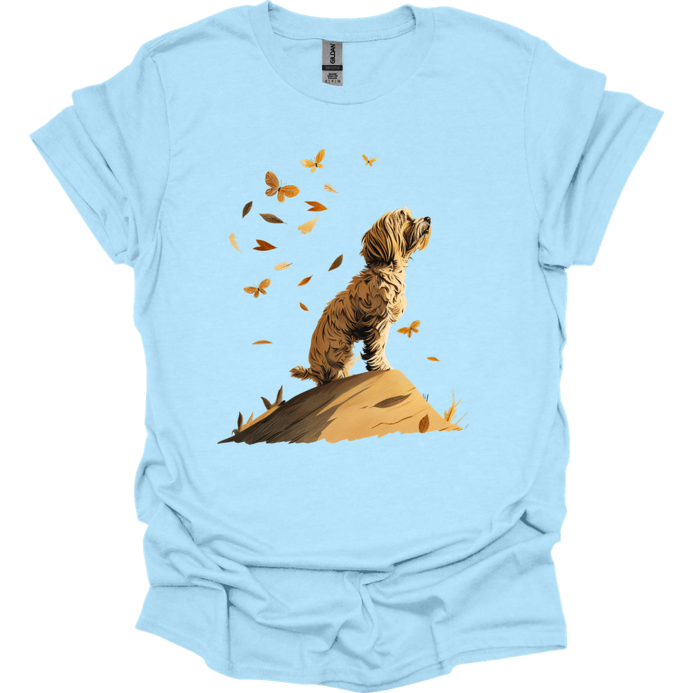 Havanese - Fall Dog T-Shirt - Light Blue