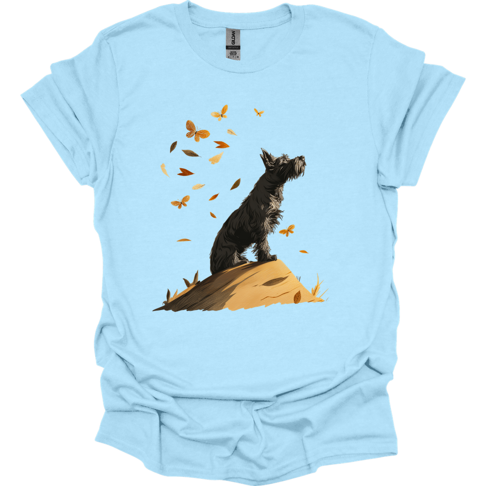 Kerry Blue Terrier - Fall Dog T-Shirt - Light Blue