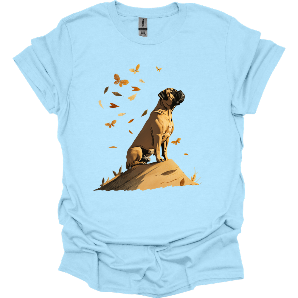 Mastiff - Fall Dog T-Shirt - Light Blue