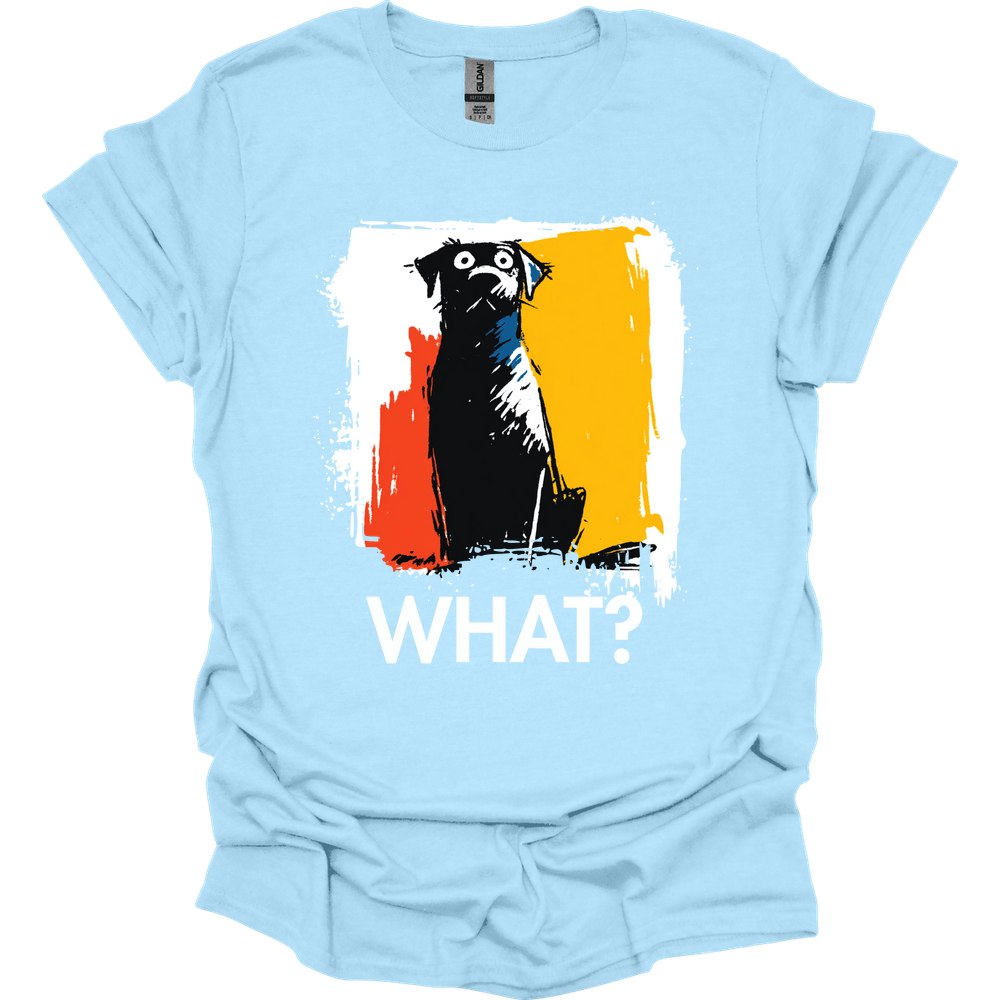 Black Labrador - What Dog T-Shirt - Light Blue