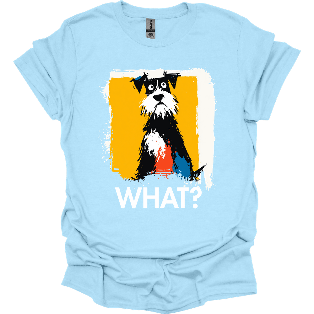 Miniature Schnauzer - What Dog T-Shirt - Light Blue