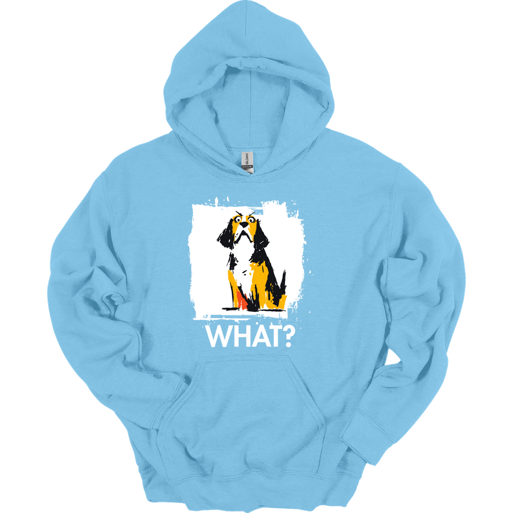Beagle - What Dog Hoodie - Light Blue