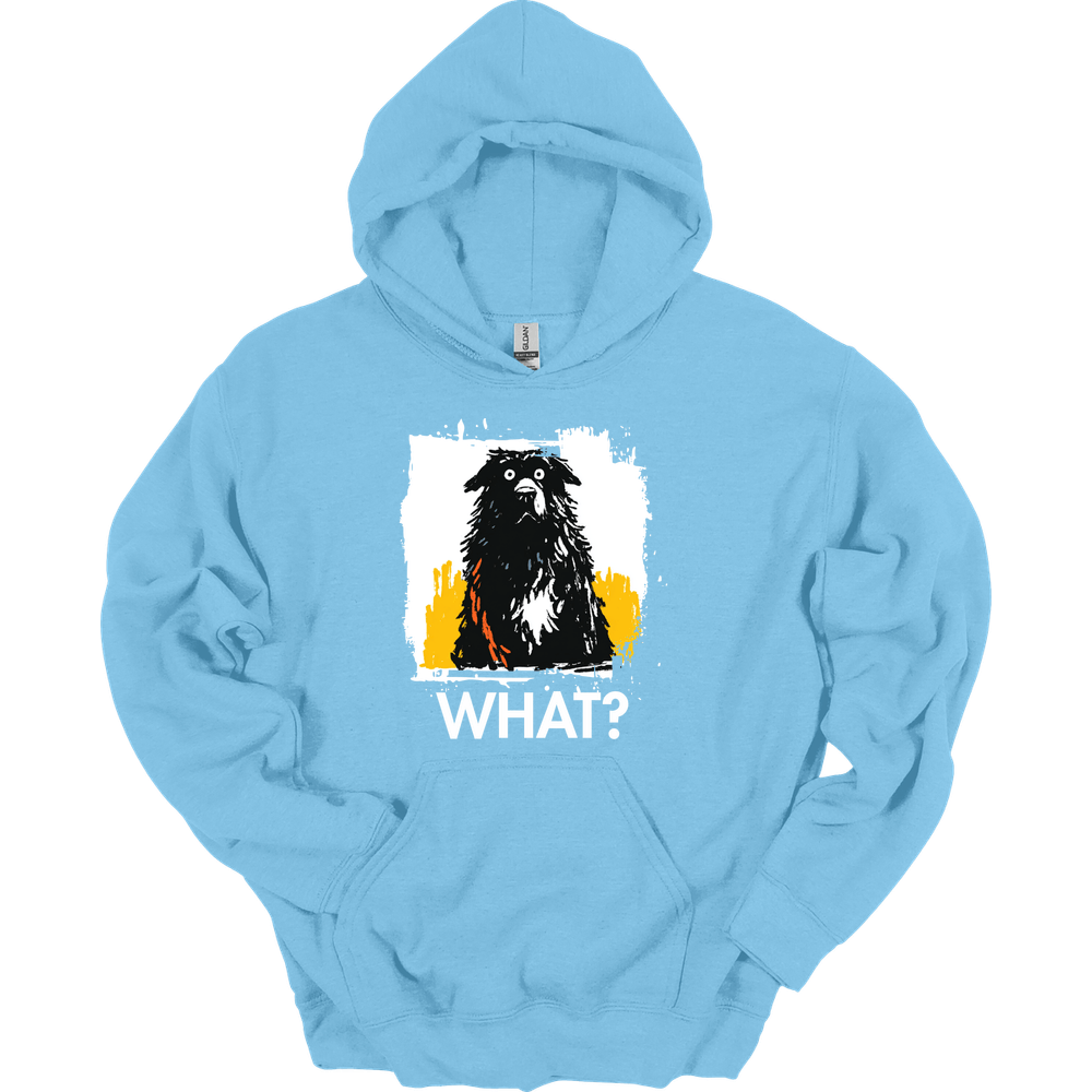 Newfoundland - What Dog Hoodie - Light Blue