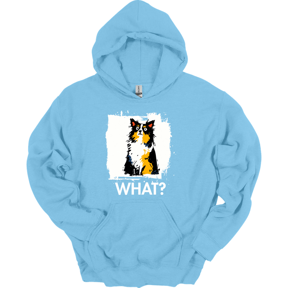 Papillon - What Dog Hoodie - Light Blue