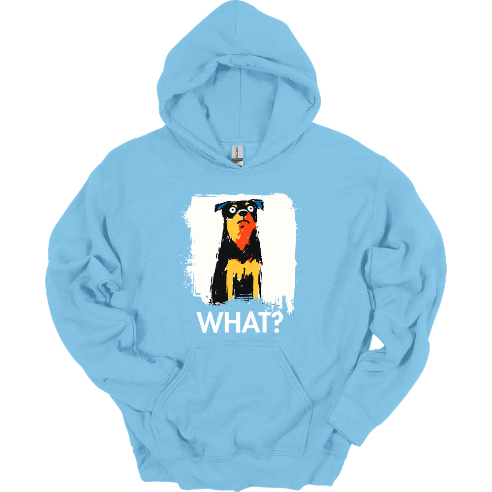 Rottweiler - What Dog Hoodie - Light Blue