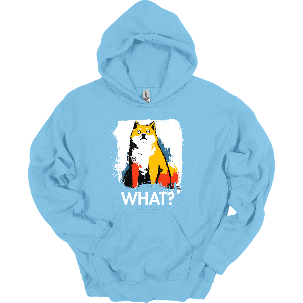 Shiba Inu - What Dog Hoodie - Light Blue