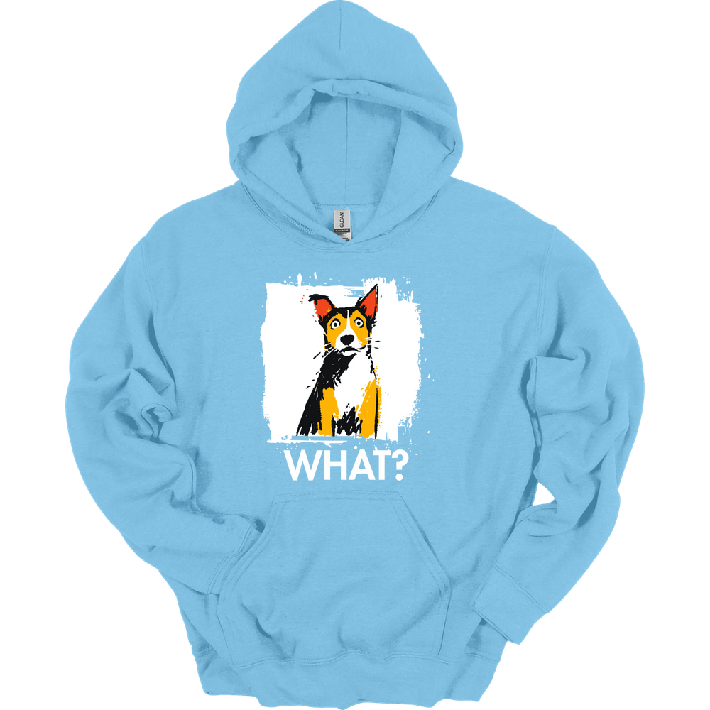 Basenji - What Dog Hoodie - Light Blue
